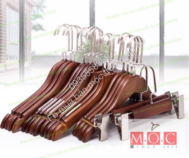 10 cÃ¡i  MÃ³c Ão Gá»— NÃ¢u KhÃ´ng RÄƒng CÆ°a 121